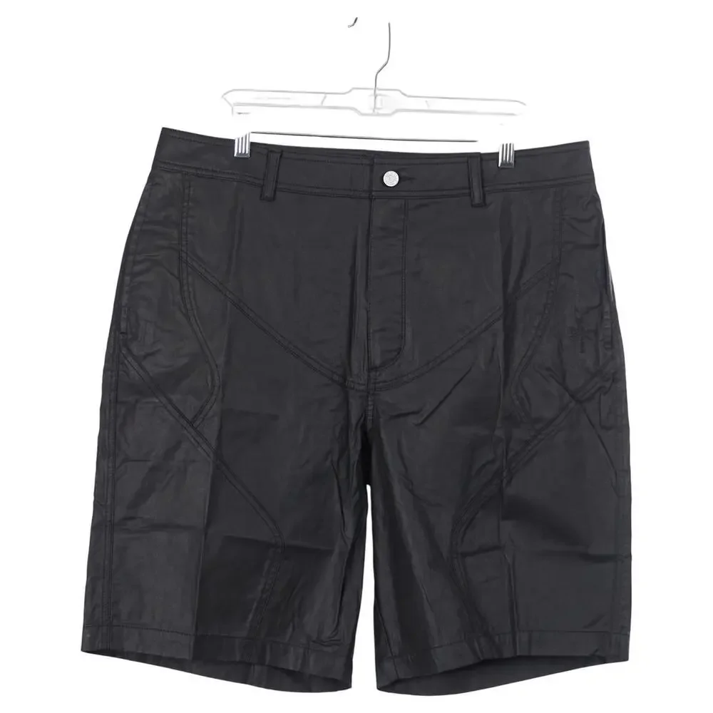 NWT Jordan Nike x Cactus Jack Shorts Men Size 36 Black Coated Waxed Travis Scott